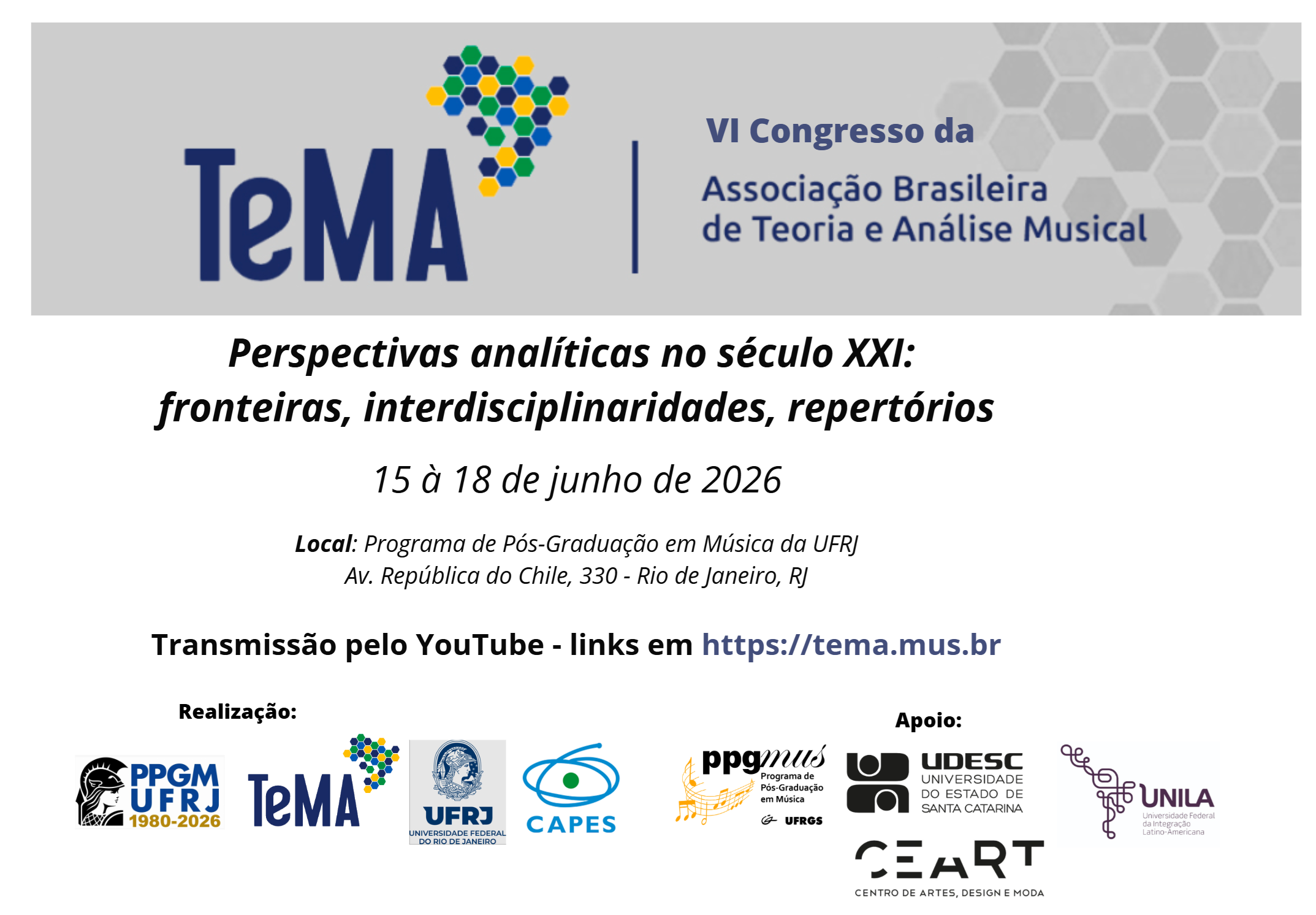 Banner VI Congresso da TeMA